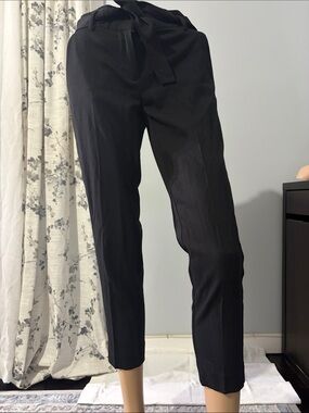 Black Women’s Tailored Belted Pants